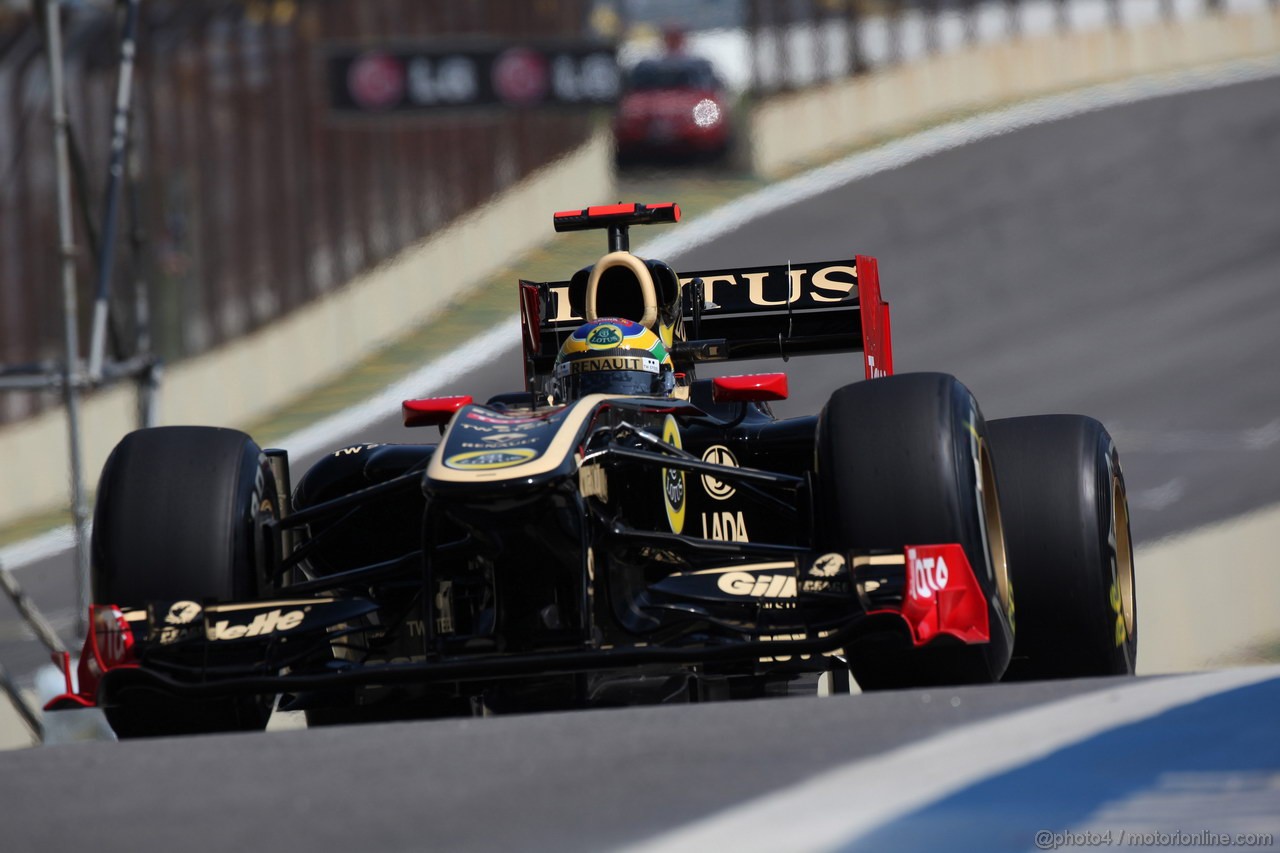 GP BRASILE, 25.11.2011- Prove Libere 1, Venerdi', Bruno Senna (BRA), Lotus Renault GP R31 
