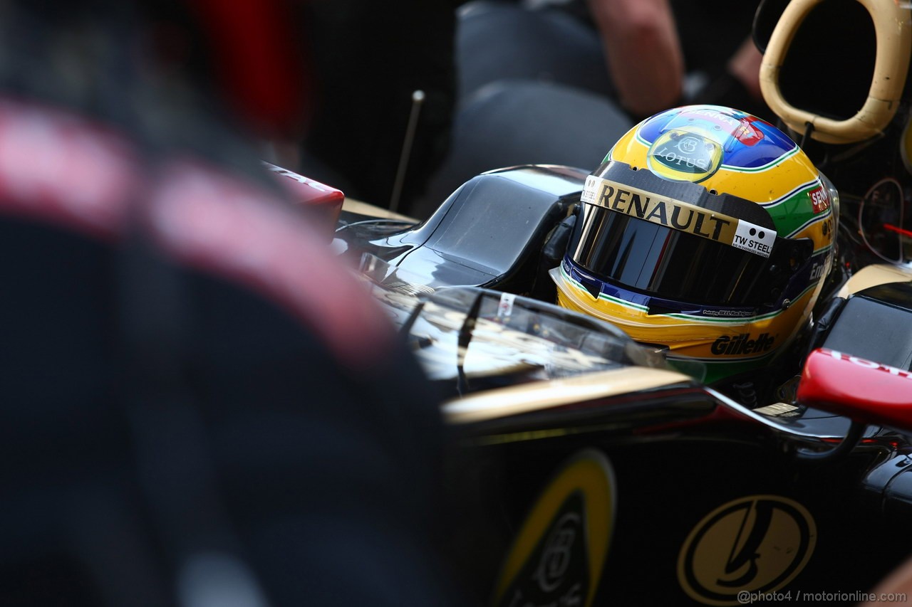 GP BRASILE, 25.11.2011- Prove Libere 1, Venerdi', Bruno Senna (BRA), Lotus Renault GP R31 