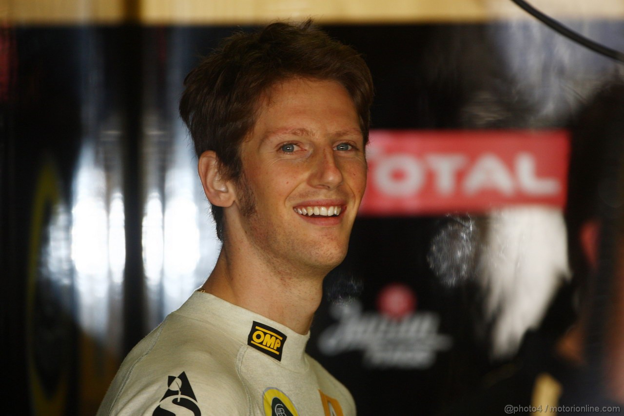 GP BRASILE, 25.11.2011- Prove Libere 1, Venerdi', Romain Grosjean (FRA), Test Driver, Lotus Renault GP, R31  