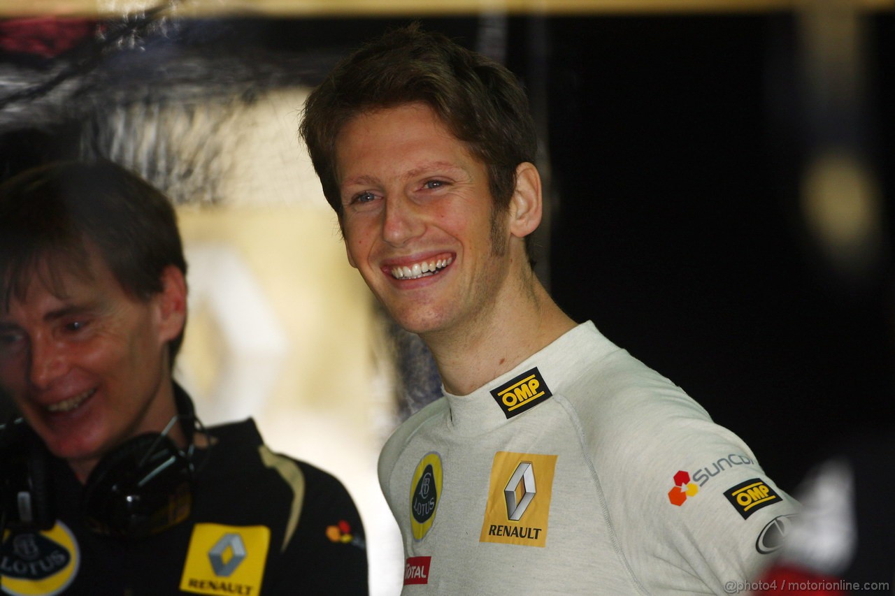 GP BRASILE, 25.11.2011- Prove Libere 1, Venerdi', Romain Grosjean (FRA), Test Driver, Lotus Renault GP, R31  