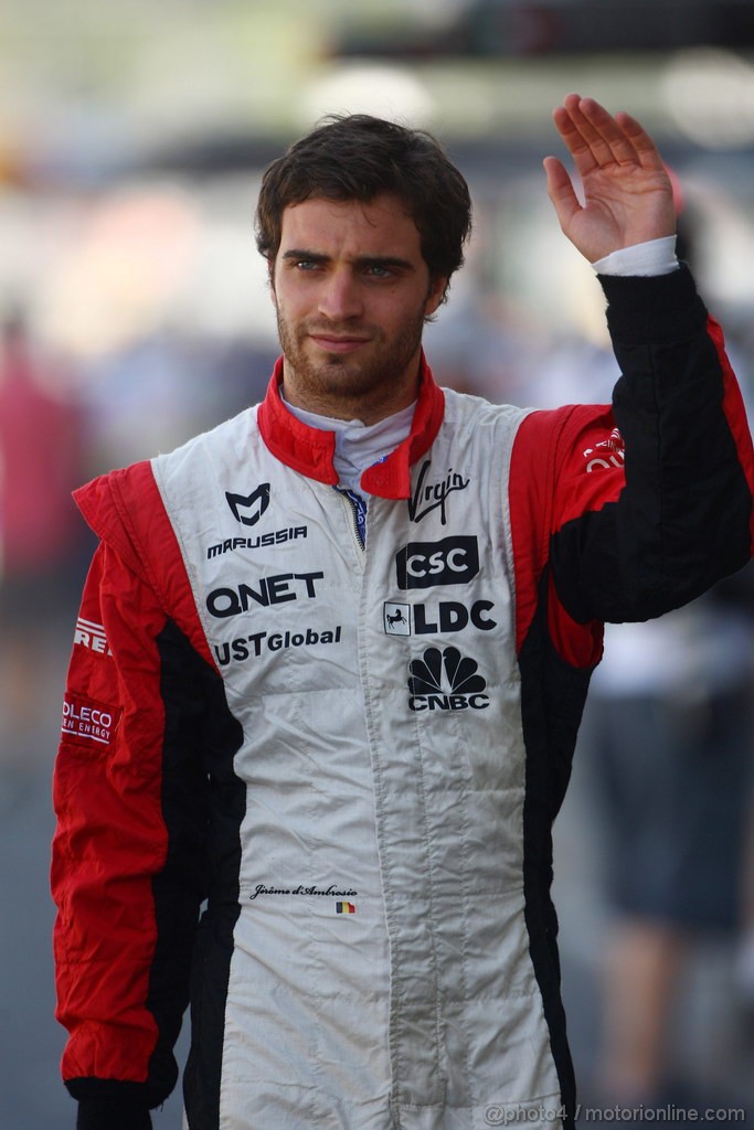 GP BRASILE, 25.11.2011- Prove Libere 1, Venerdi', Jerome D'Ambrosio (BEL), Marussia Virgin Racing VR-02 