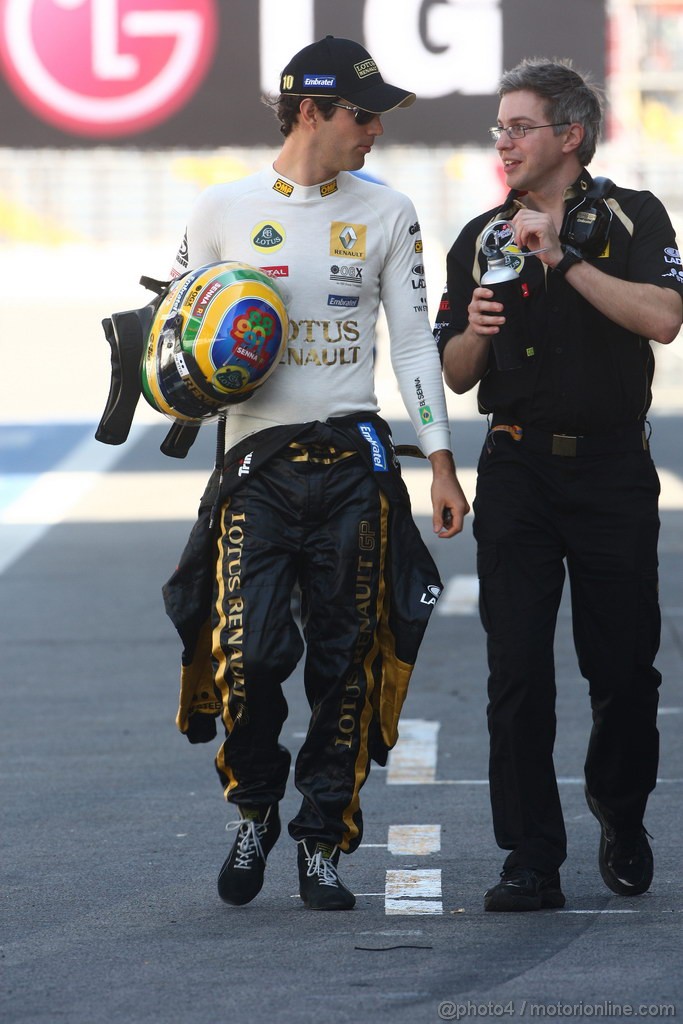GP BRASILE, 25.11.2011- Prove Libere 1, Venerdi', Bruno Senna (BRA), Lotus Renault GP R31 