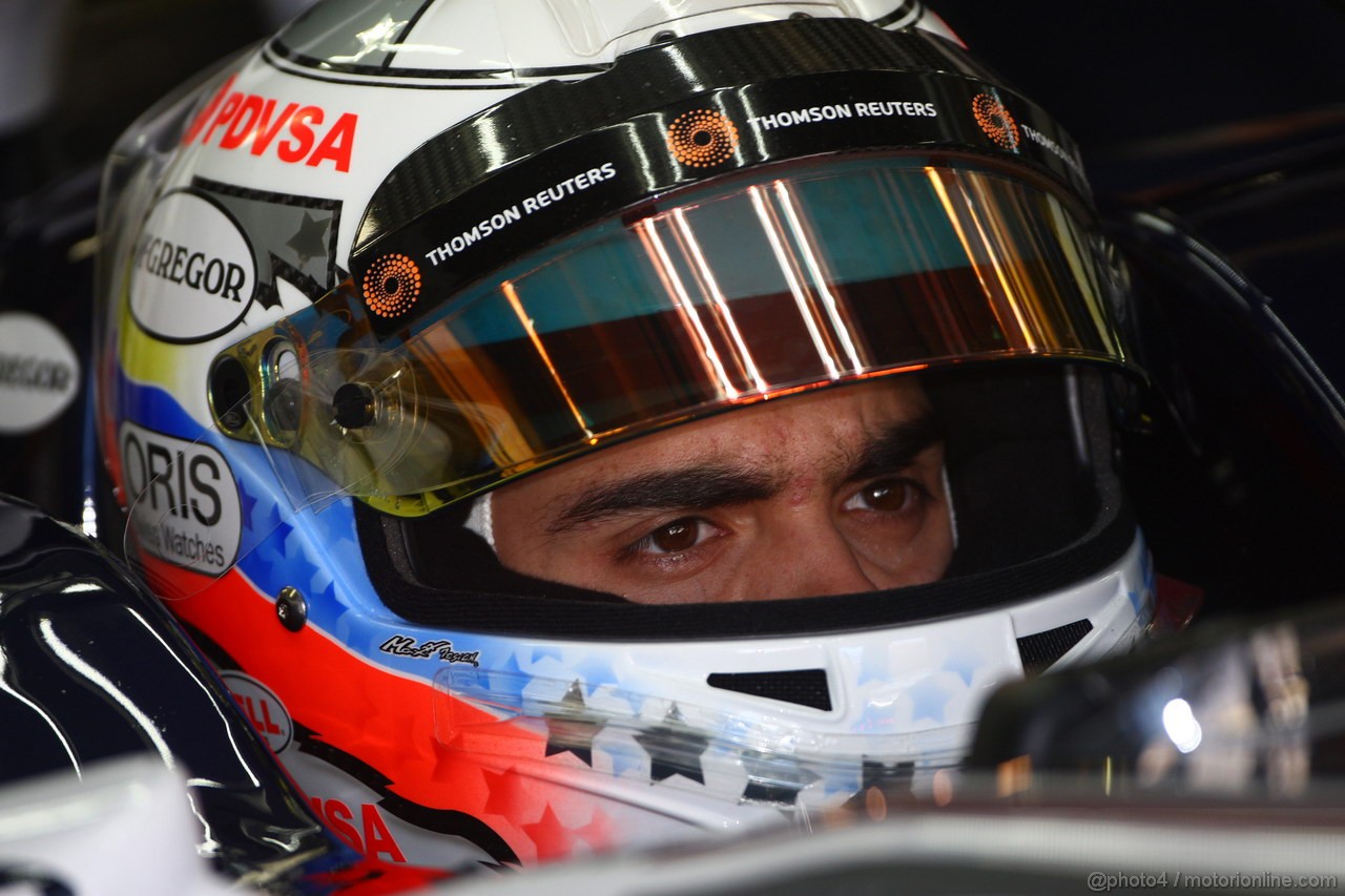 GP BRASILE, 25.11.2011- Prove Libere 1, Venerdi', Pastor Maldonado (VEN), Williams FW33 