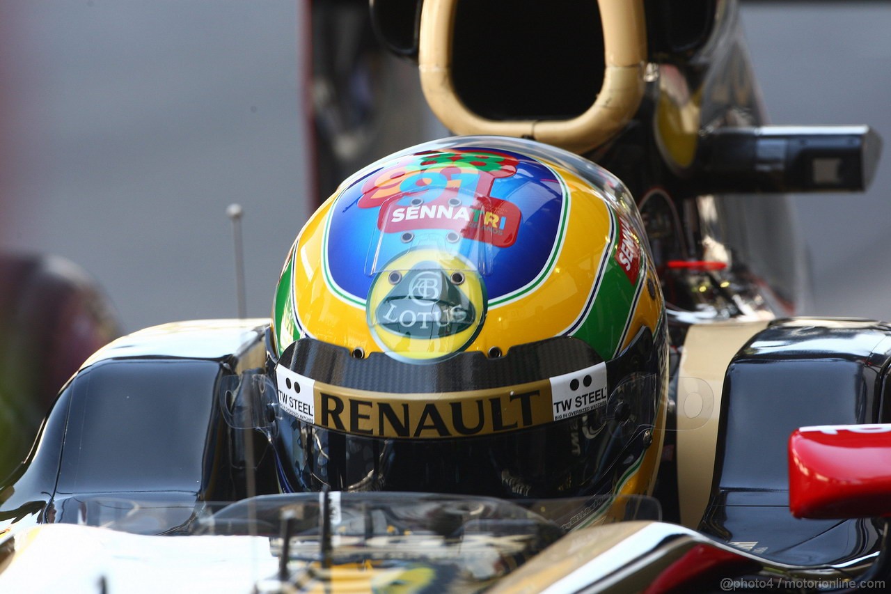 GP BRASILE, 25.11.2011- Prove Libere 1, Venerdi', Bruno Senna (BRA), Lotus Renault GP R31 