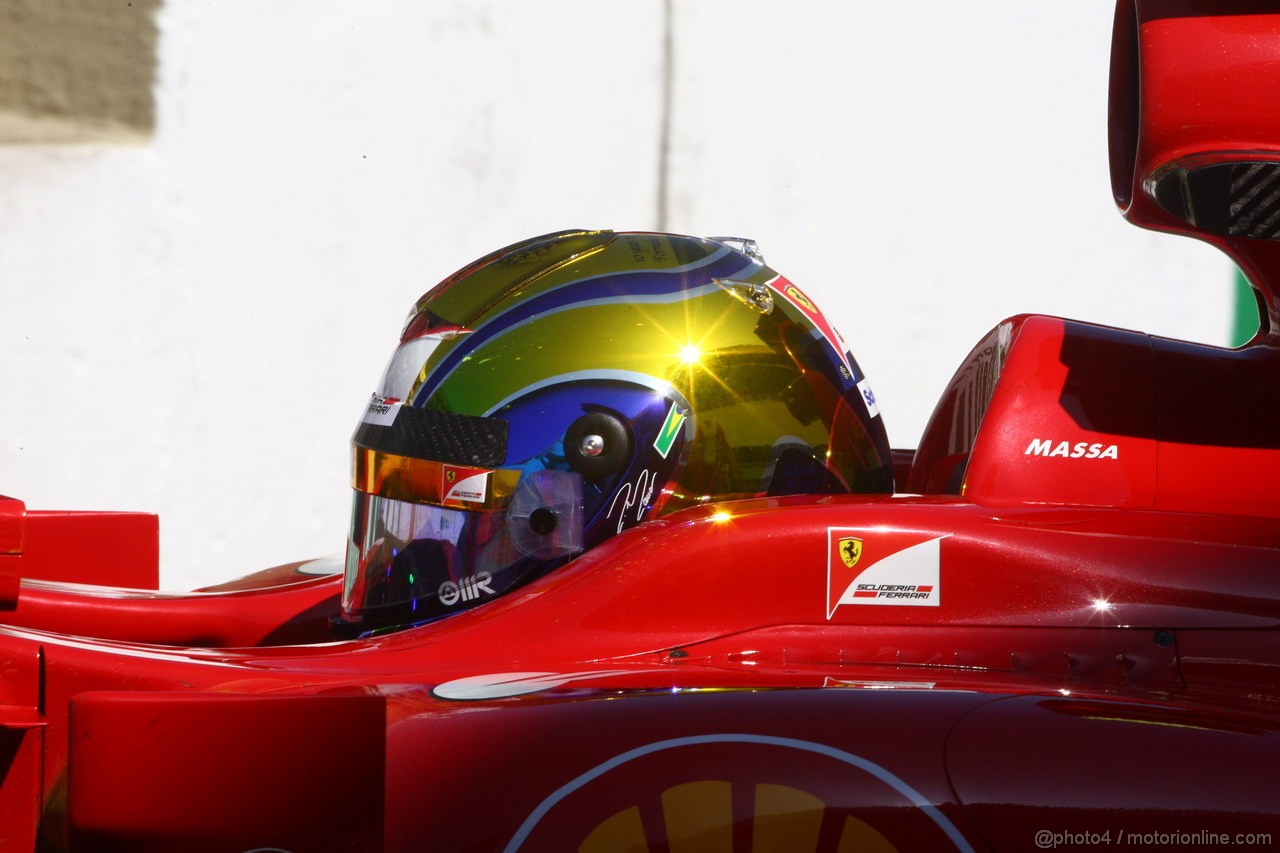 GP BRASILE, 25.11.2011- Prove Libere 1, Venerdi', Felipe Massa (BRA), Ferrari, F-150 Italia 