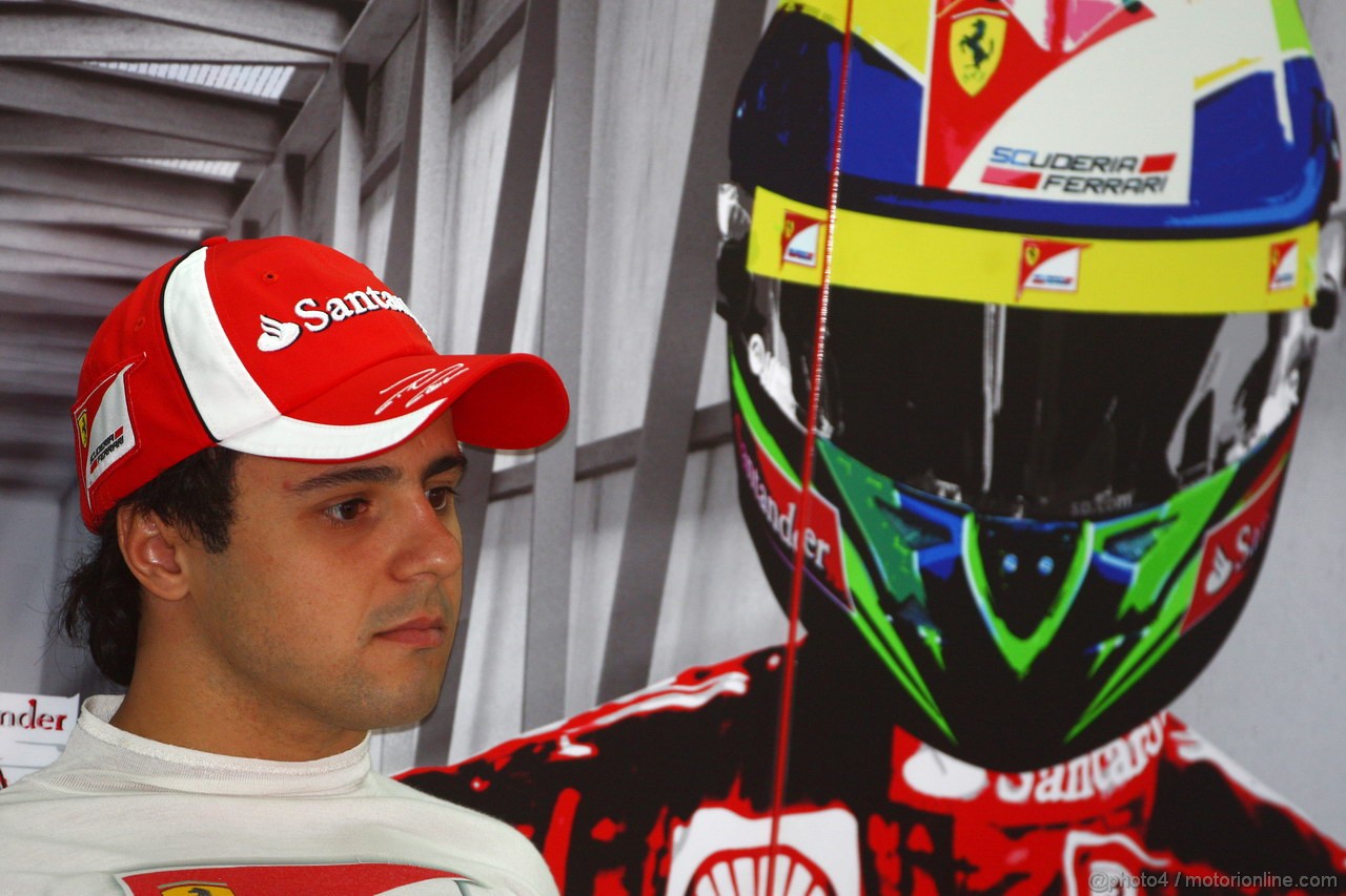 GP BRASILE, 25.11.2011- Prove Libere 1, Venerdi', Felipe Massa (BRA), Ferrari, F-150 Italia 