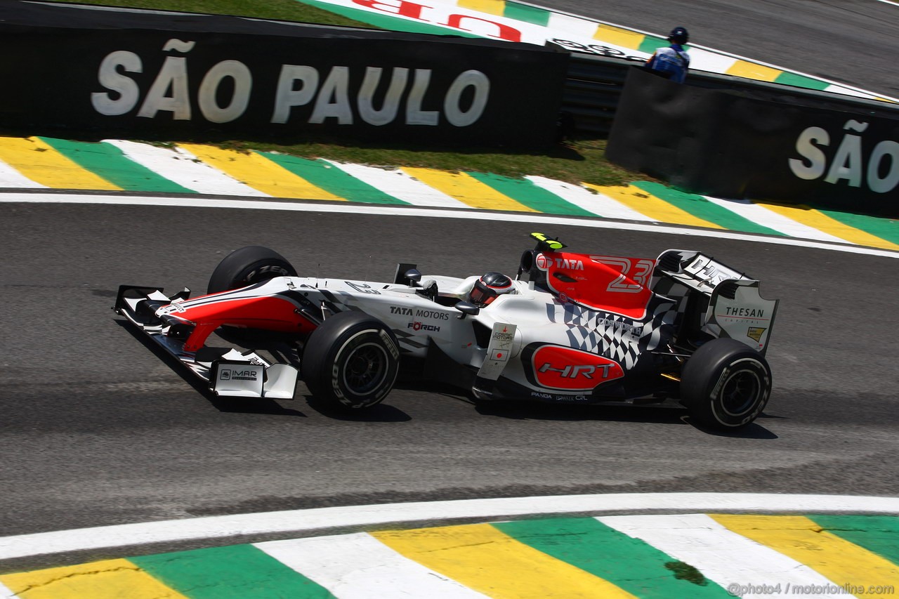 GP BRASILE, 25.11.2011- Prove Libere 1, Venerdi', Jan Charouz (CZE) Test Driver, HRT Formula One Team  