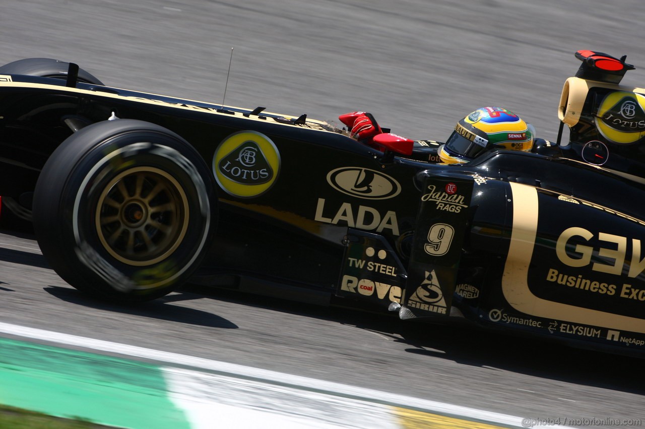 GP BRASILE, 25.11.2011- Prove Libere 1, Venerdi', Bruno Senna (BRA), Lotus Renault GP R31 