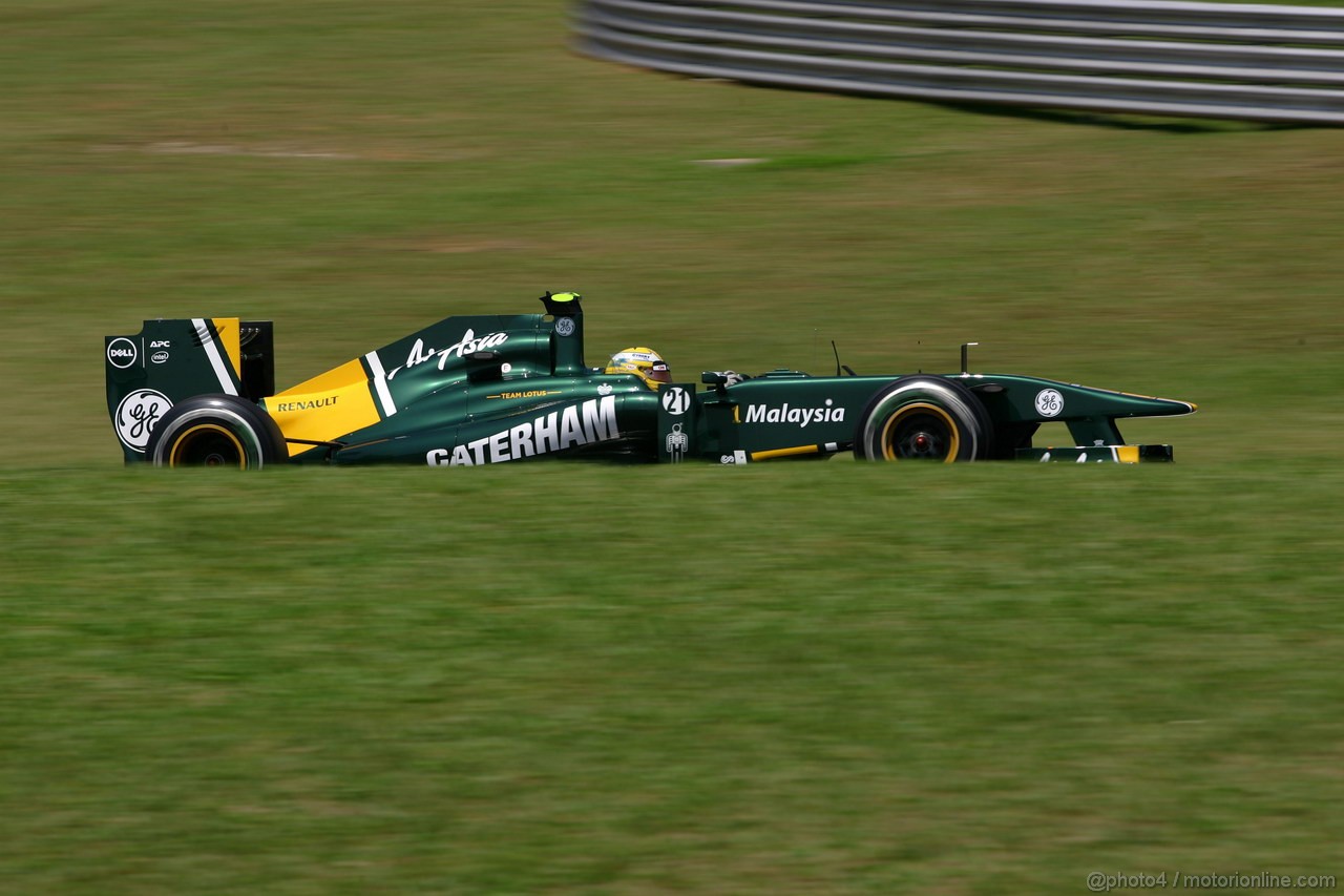 GP BRASILE, 25.11.2011- Prove Libere 1, Venerdi', Luiz Razia (BRA), Test Driver, Team Lotus, TL11  