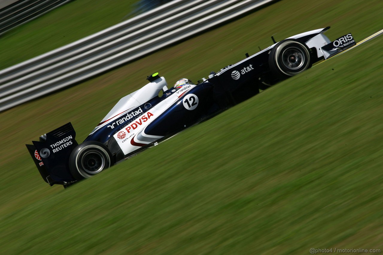 GP BRASILE, 25.11.2011- Prove Libere 1, Venerdi', Pastor Maldonado (VEN), Williams FW33 