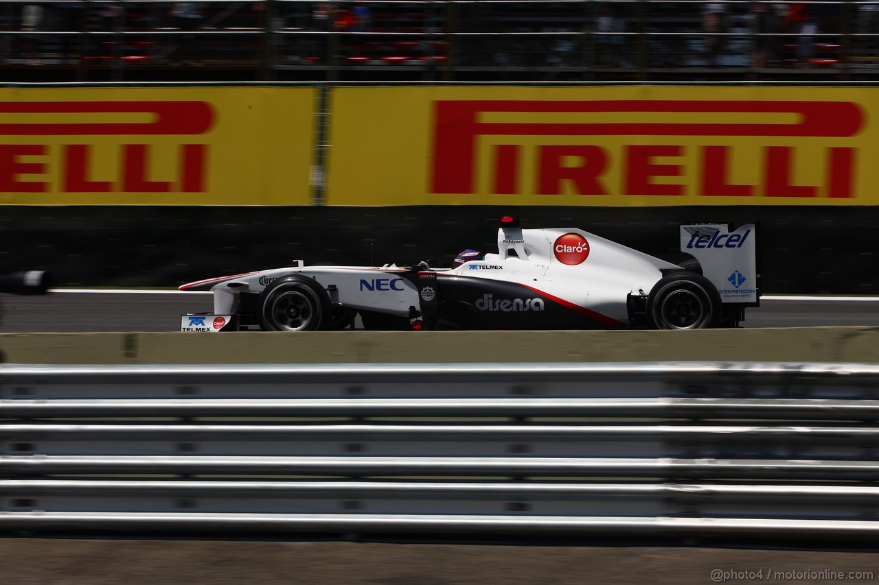 GP BRASILE, 25.11.2011- Prove Libere 1, Venerdi', Kamui Kobayashi (JAP), Sauber F1 Team C30 