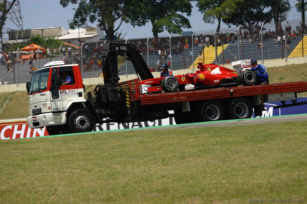 GP BRASILE, 25.11.2011- Prove Libere 1, Venerdi', Fernando Alonso (ESP), Ferrari, F-150 Italia 