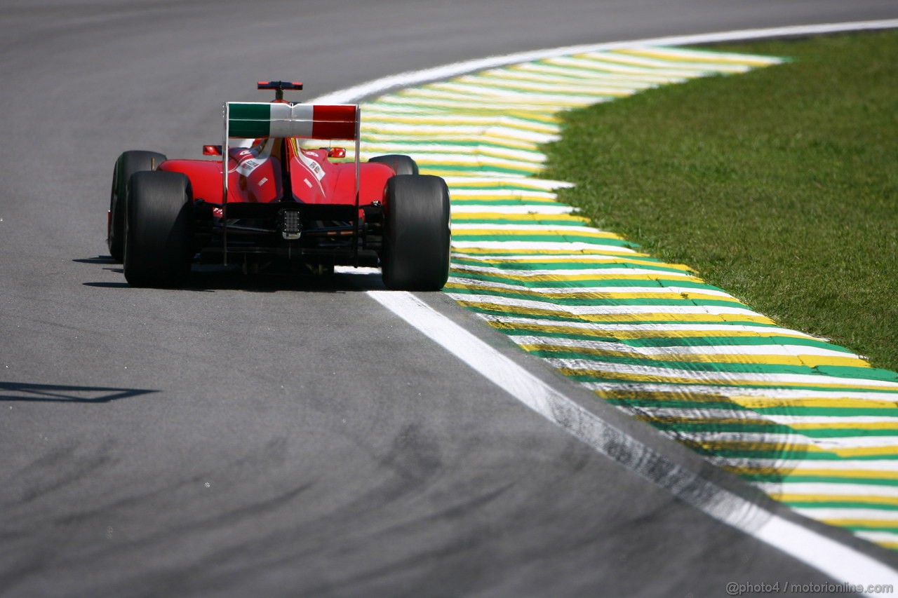 GP BRASILE, 25.11.2011- Prove Libere 1, Venerdi', Fernando Alonso (ESP), Ferrari, F-150 Italia 
