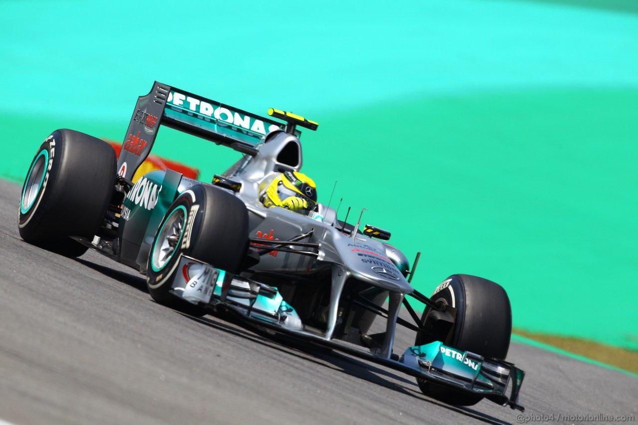GP BRASILE, 25.11.2011- Prove Libere 1, Venerdi', Nico Rosberg (GER), Mercedes GP Petronas F1 Team, MGP W02 