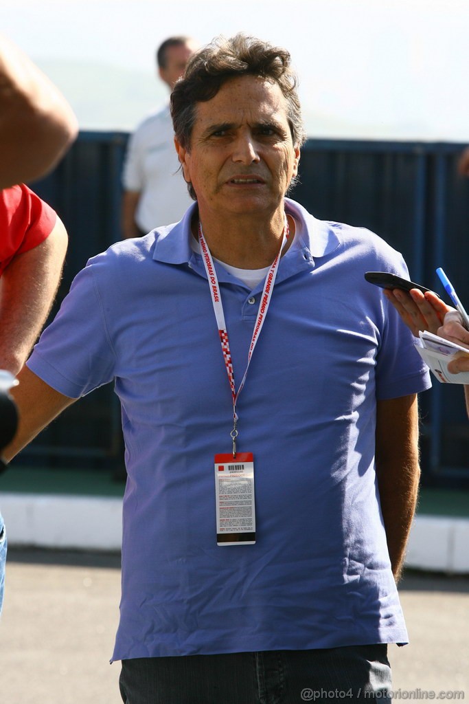 GP BRASILE, 25.11.2011- Prove Libere 1, Venerdi', Nelson Piquet (BRA), Ex F1 Champion