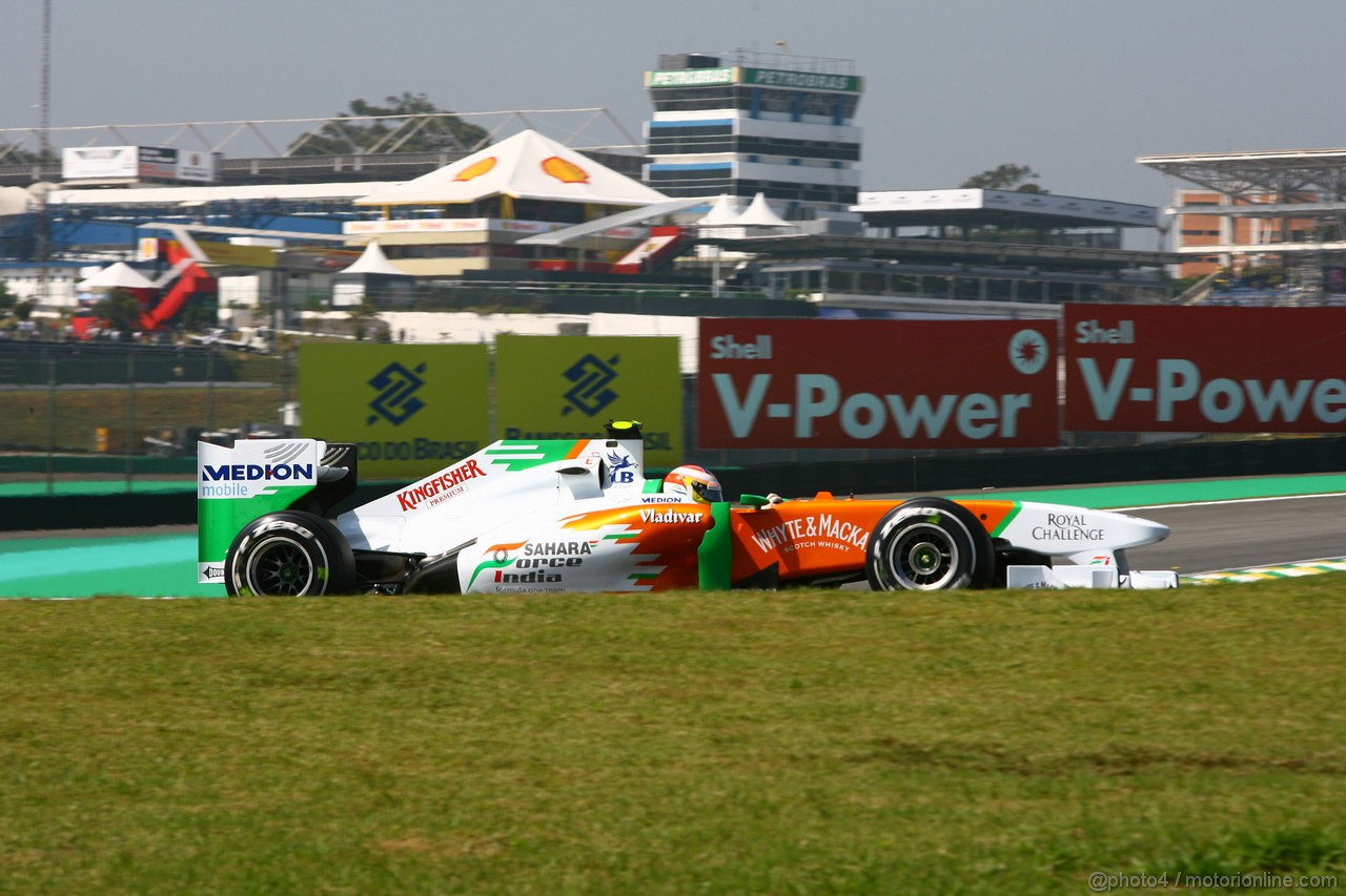 GP BRASILE, 25.11.2011- Prove Libere 1, Venerdi', Nico Hulkenberg (GER), Force India F1 Team, Test Driver 