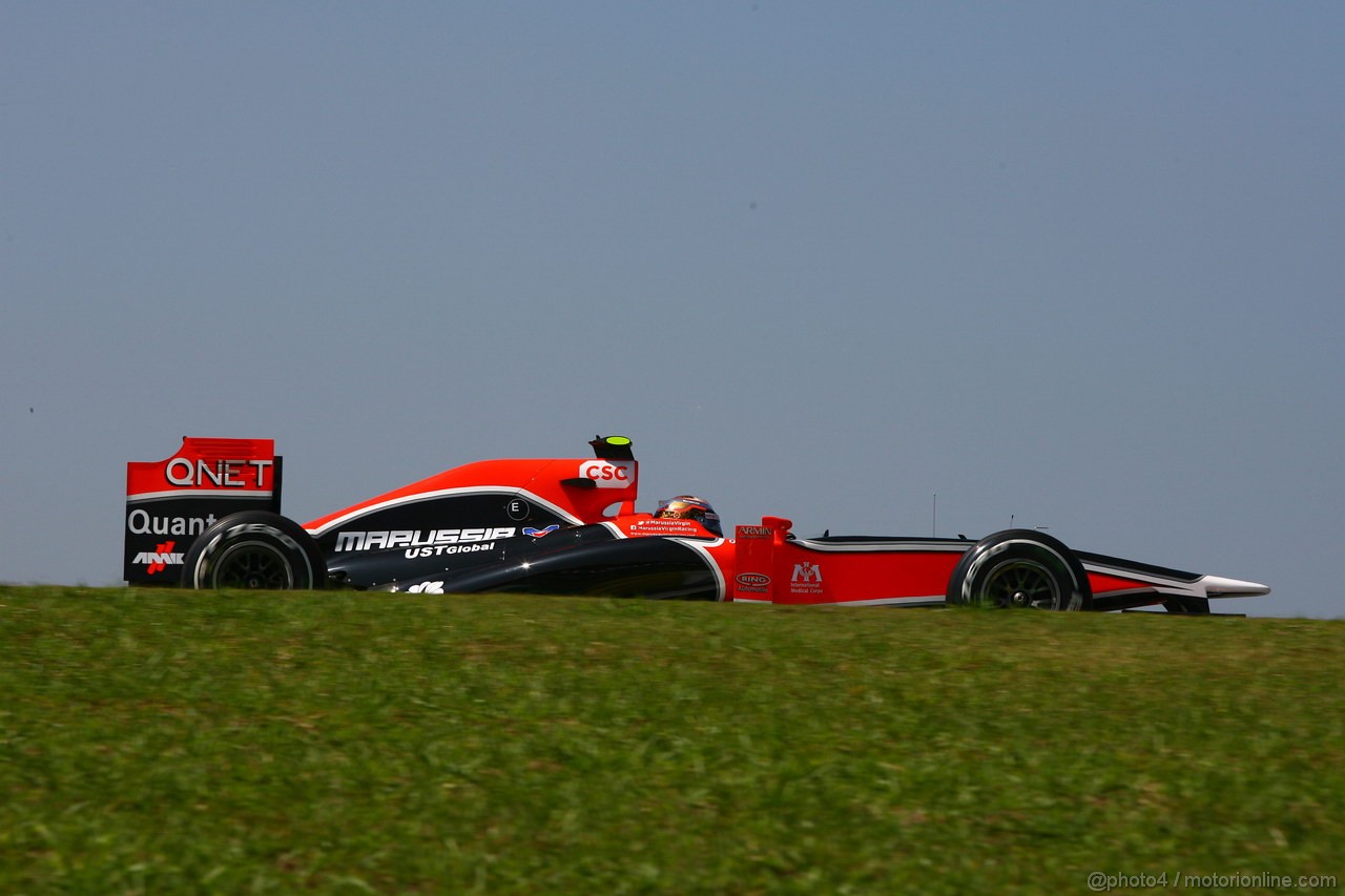GP BRASILE, 25.11.2011- Prove Libere 1, Venerdi', Jerome D'Ambrosio (BEL), Marussia Virgin Racing VR-02 