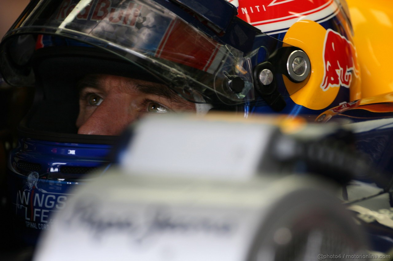 GP BRASILE, 25.11.2011- Prove Libere 2, Venerdi', Mark Webber (AUS), Red Bull Racing, RB7 