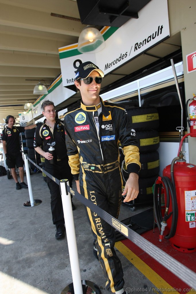 GP BRASILE, 25.11.2011- Prove Libere 2, Venerdi', Bruno Senna (BRA), Lotus Renault GP R31 