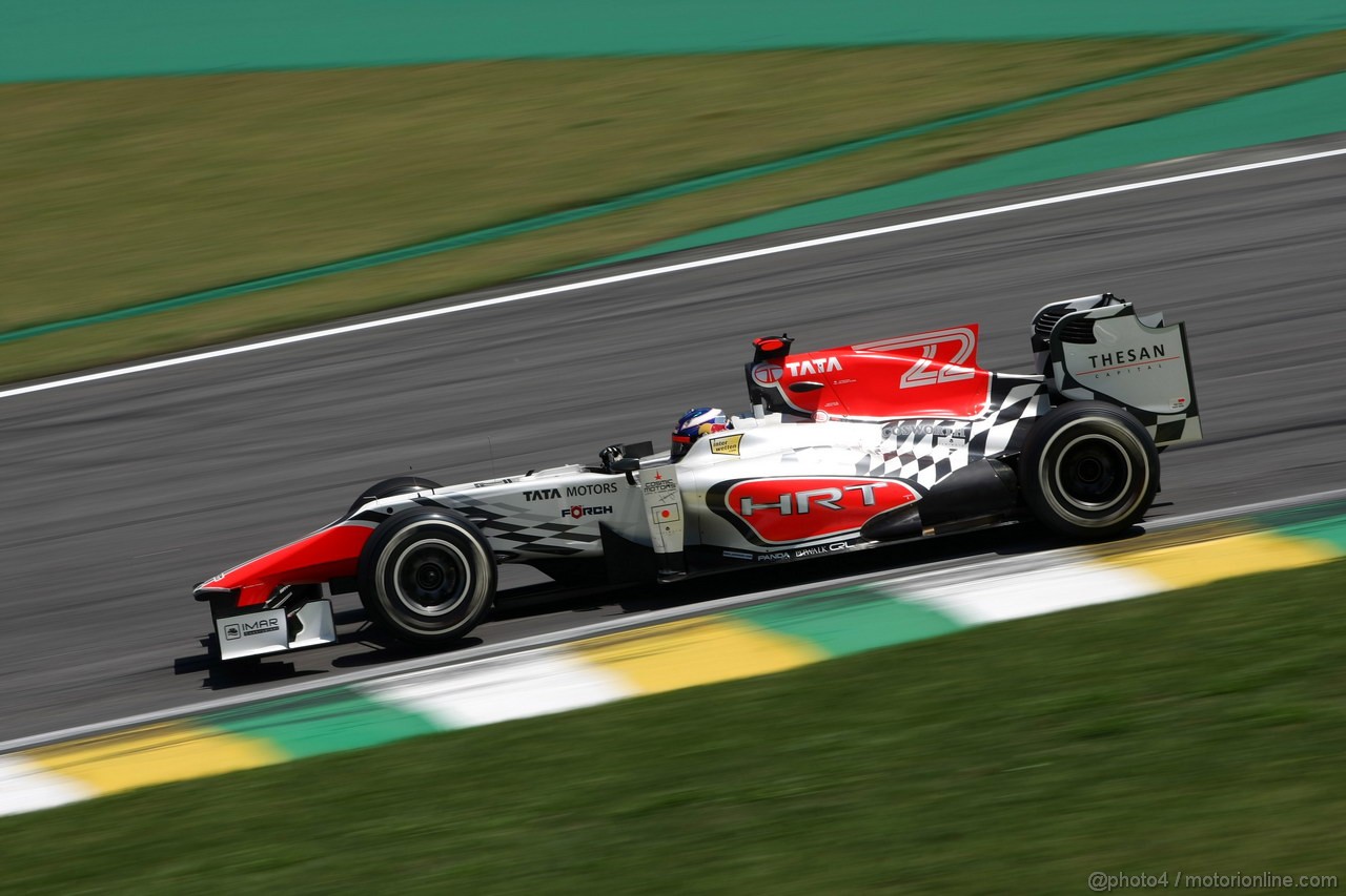 GP BRASILE, 25.11.2011- Prove Libere 2, Venerdi', Daniel Ricciardo (AUS), HRT Formula One Team 