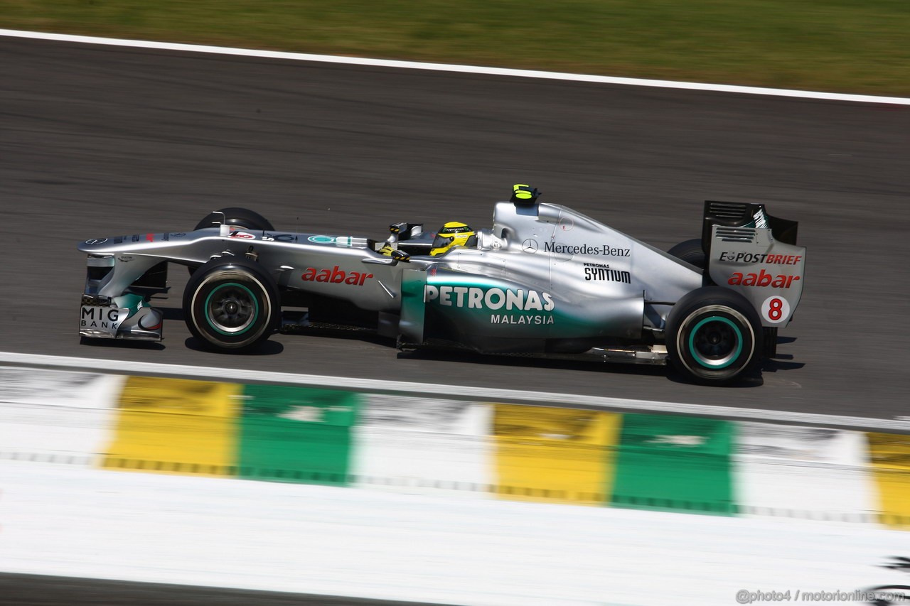 GP BRASILE, 25.11.2011- Prove Libere 2, Venerdi', Nico Rosberg (GER), Mercedes GP Petronas F1 Team, MGP W02 