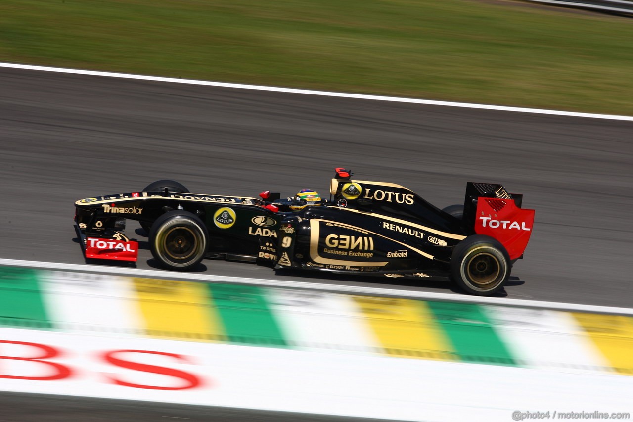 GP BRASILE, 25.11.2011- Prove Libere 2, Venerdi', Bruno Senna (BRA), Lotus Renault GP R31 
