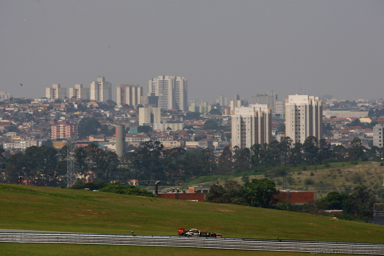 GP BRASILE, 25.11.2011- Prove Libere 2, Venerdi', Bruno Senna (BRA), Lotus Renault GP R31 