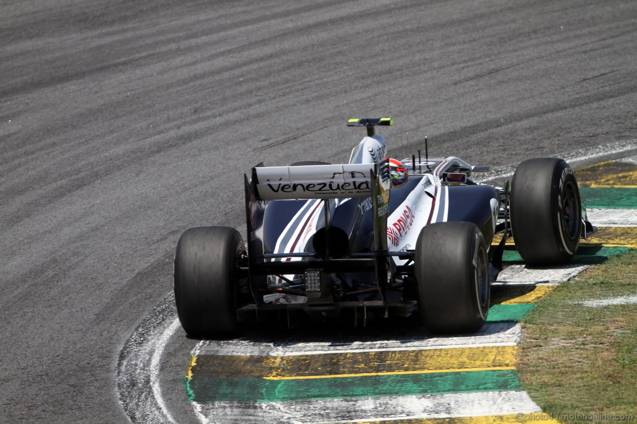 GP BRASILE, 25.11.2011- Prove Libere 2, Venerdi', Pastor Maldonado (VEN), Williams FW33 