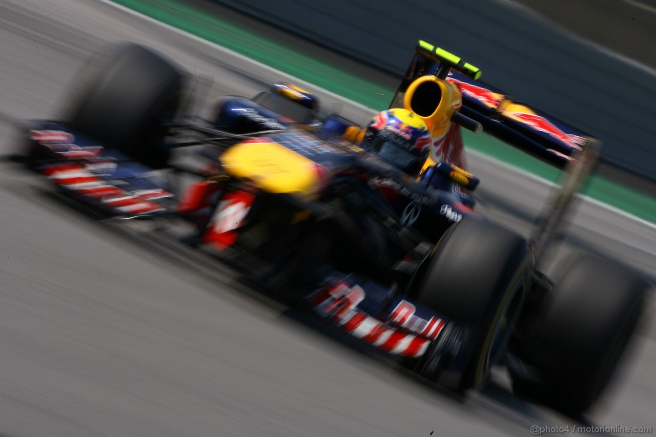 GP BRASILE, 25.11.2011- Prove Libere 2, Venerdi', Mark Webber (AUS), Red Bull Racing, RB7 