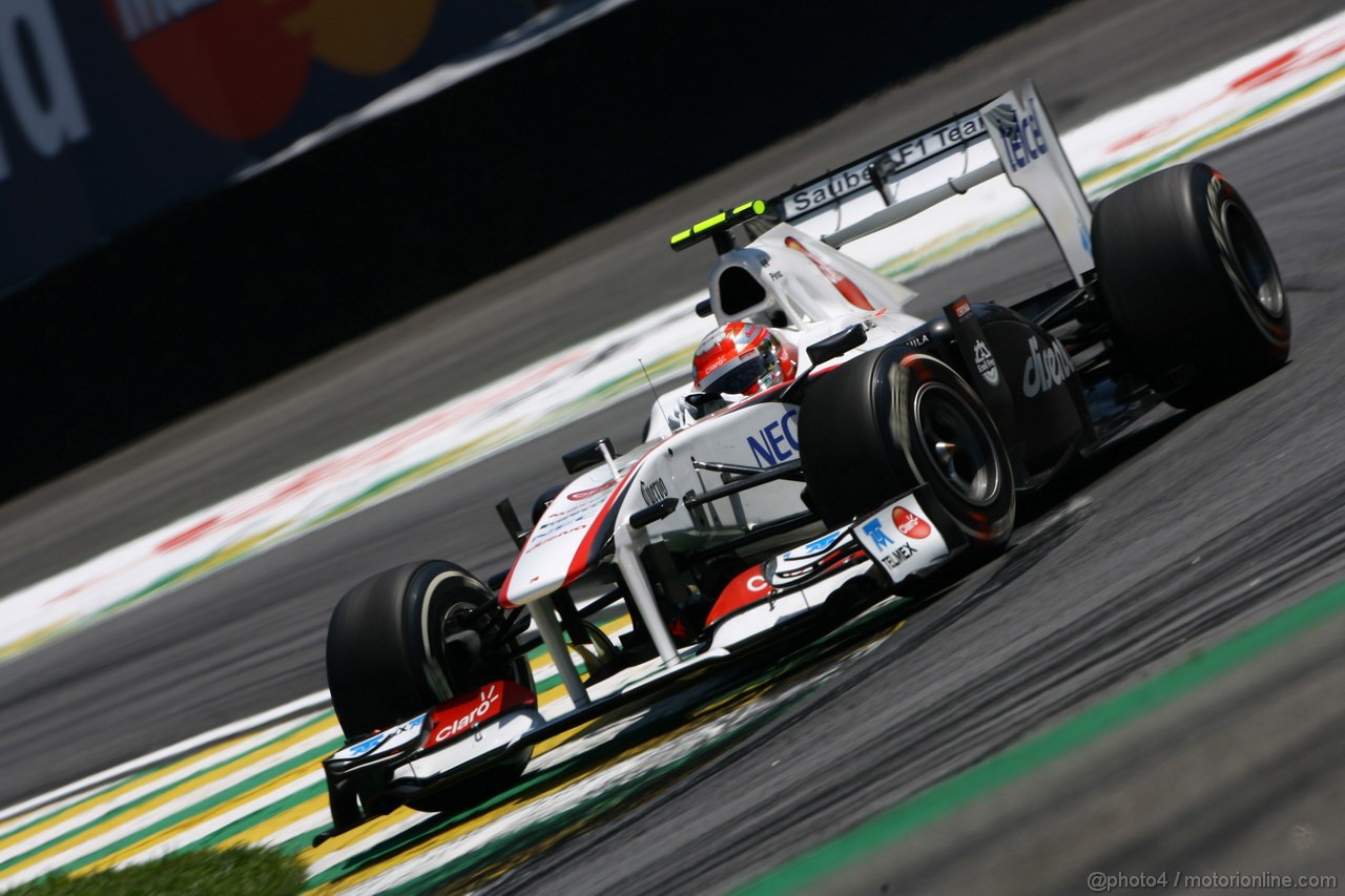 GP BRASILE, 25.11.2011- Prove Libere 2, Venerdi', Sergio Prez (MEX), Sauber F1 Team C30 
