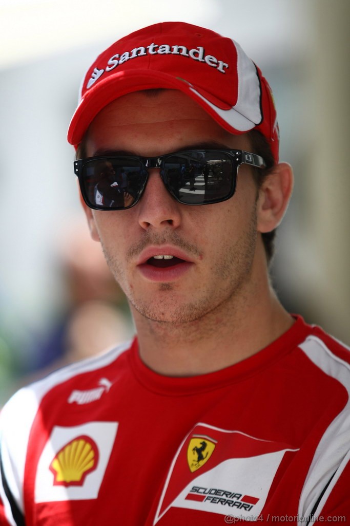 GP BRASILE, 25.11.2011- Prove Libere 2, Venerdi', Jules Bianchi (FRA), Test Driver, Ferrari   