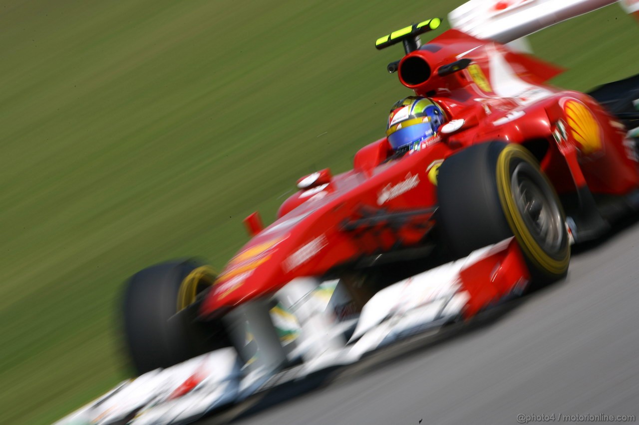 GP BRASILE, 25.11.2011- Prove Libere 2, Venerdi', Felipe Massa (BRA), Ferrari, F-150 Italia 