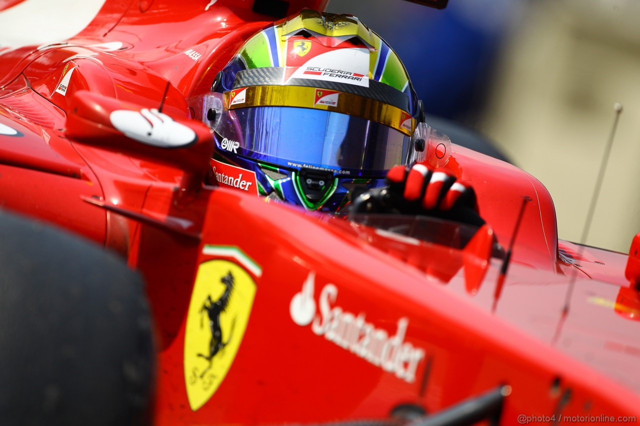 GP BRASILE, 25.11.2011- Prove Libere 2, Venerdi', Felipe Massa (BRA), Ferrari, F-150 Italia 