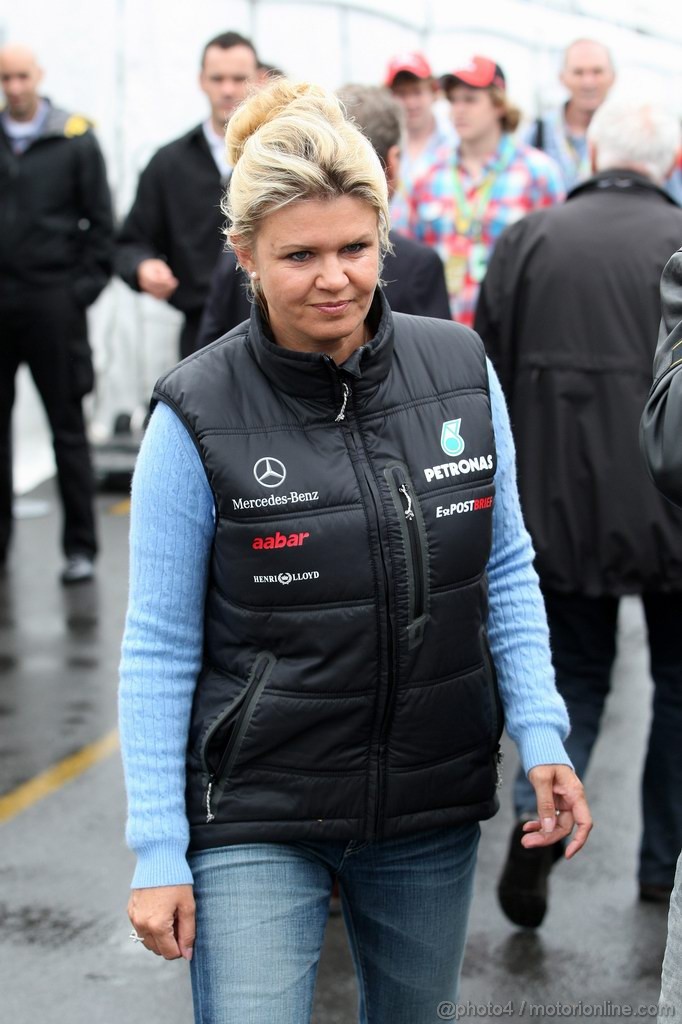 GP CANADA, 12.06.2011- Corinna Schumacher (GER),Wife of Michael Schumacher  