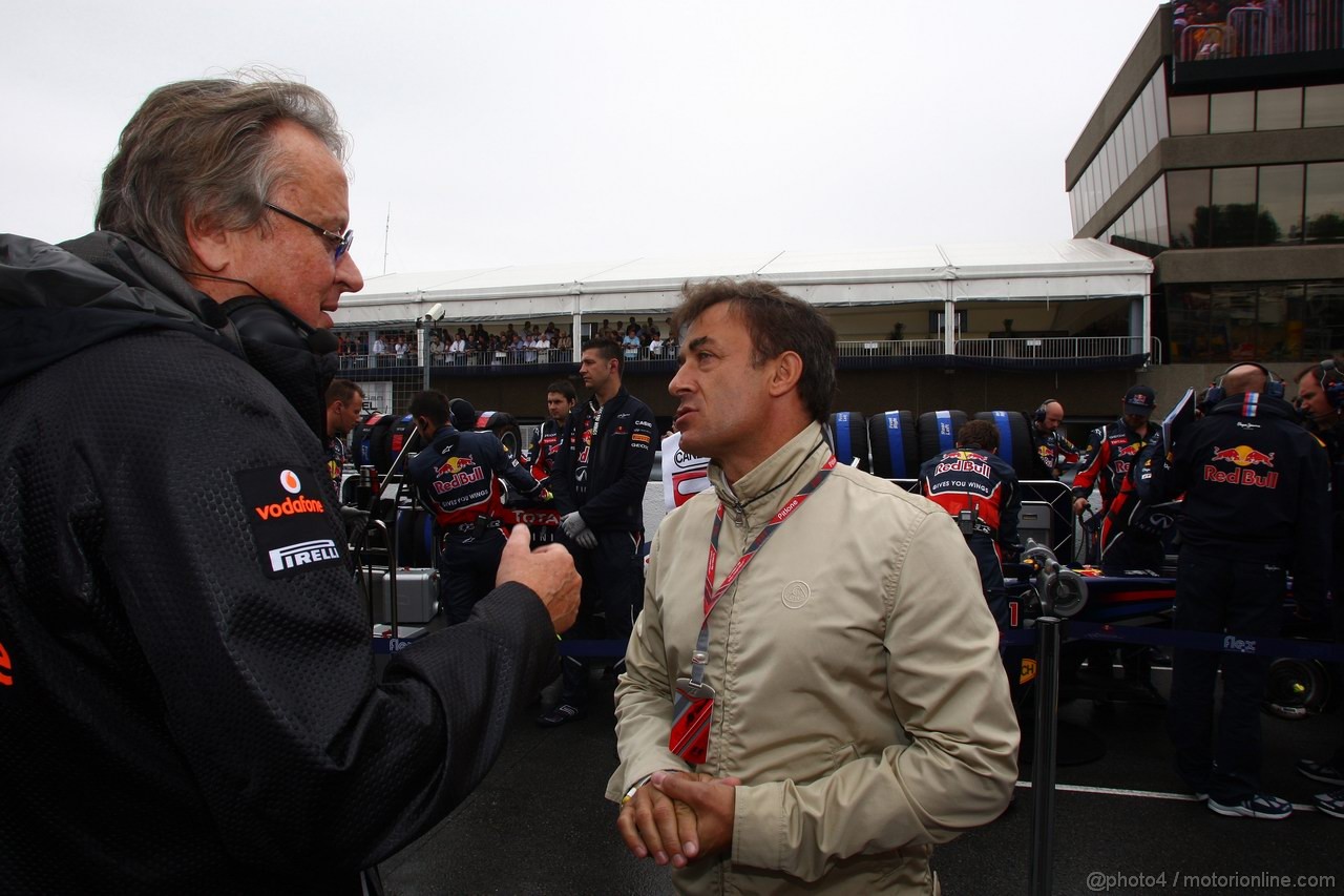 GP CANADA, 12.06.2011- Gara, Mansour Ojeh, Commercial Director of the TAG McLaren e Jean Alesi (FRA)
