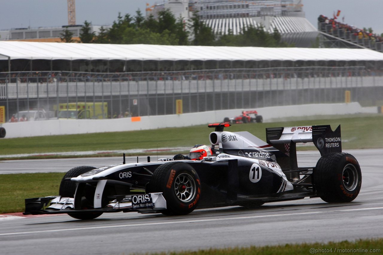 GP CANADA, 12.06.2011- Gara, Rubens Barrichello (BRA), Williams FW33 