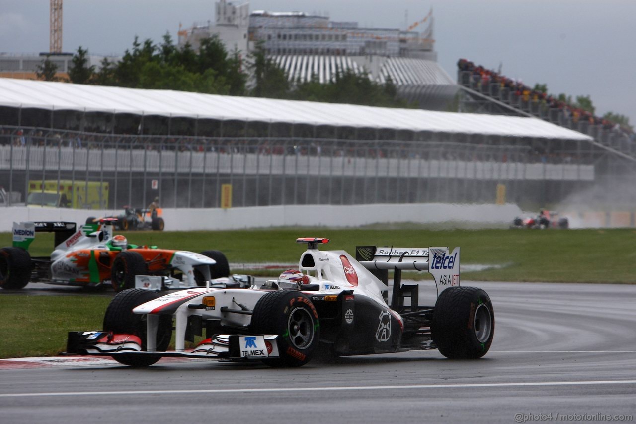 GP CANADA, 12.06.2011- Gara, Kamui Kobayashi (JAP), Sauber F1 Team C30 