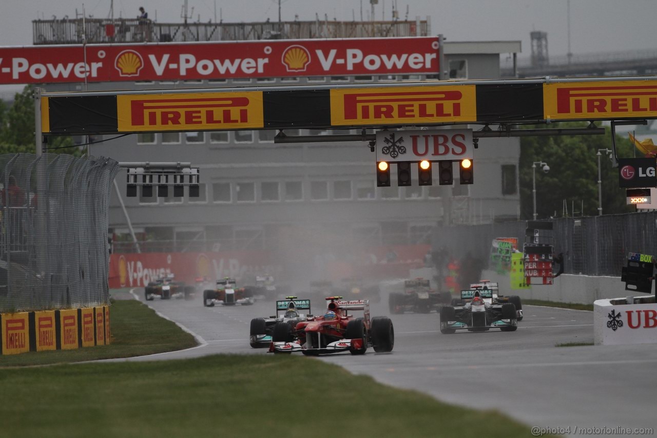 GP CANADA, 12.06.2011- Gara, Fernando Alonso (ESP), Ferrari, F-150 Italia 