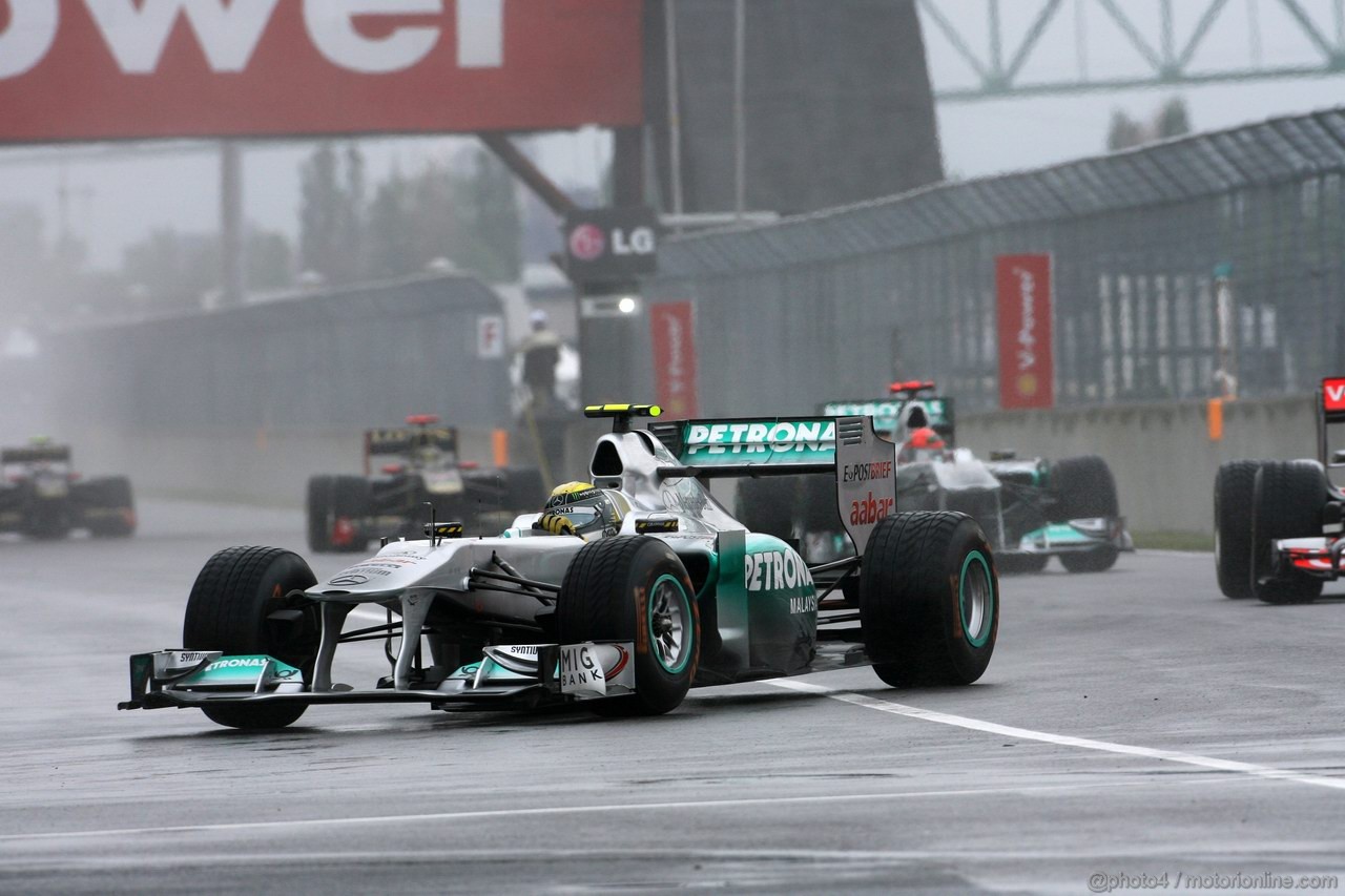 GP CANADA, 12.06.2011- Gara, Nico Rosberg (GER), Mercedes GP Petronas F1 Team, MGP W02 