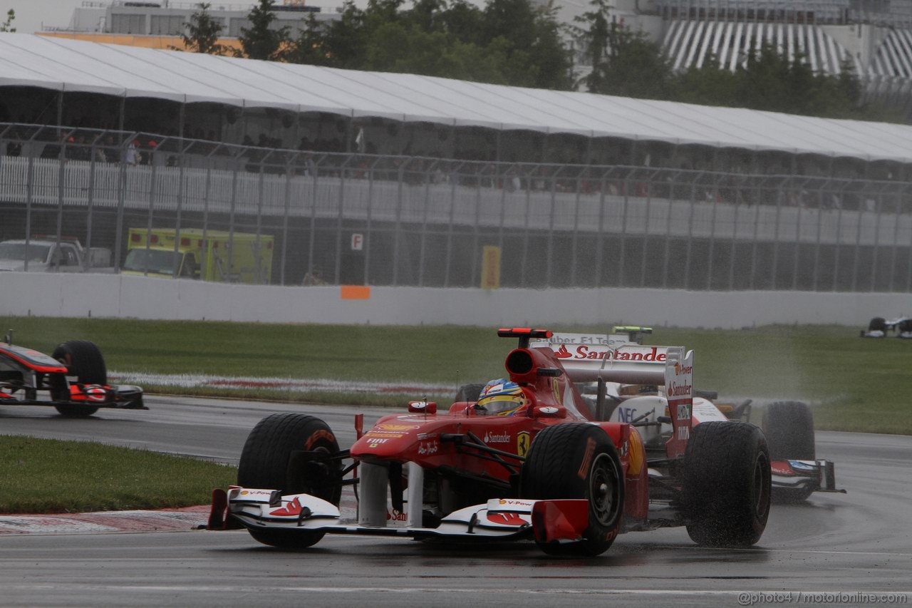 GP CANADA, 12.06.2011- Gara, Fernando Alonso (ESP), Ferrari, F-150 Italia 