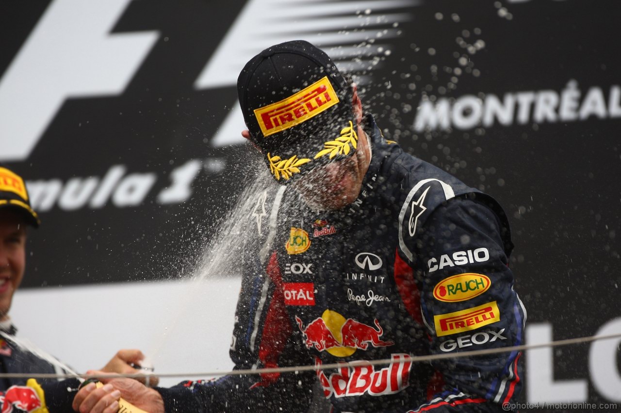 GP CANADA, 12.06.2011- Gara, Mark Webber (AUS), Red Bull Racing, RB7 terzo 