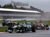 GP CANADA, 12.06.2011- Gara, Nico Rosberg (GER), Mercedes GP Petronas F1 Team, MGP W02 davanti a Jenson Button (GBR), McLaren  Mercedes, MP4-26 e Michael Schumacher (GER), Mercedes GP Petronas F1 Team, MGP W02 