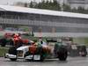 GP CANADA, 12.06.2011- Gara, Adrian Sutil (GER), Force India F1 Team, VJM04 davanti a Jaime Alguersuari (SPA), Scuderia Toro Rosso, STR6 