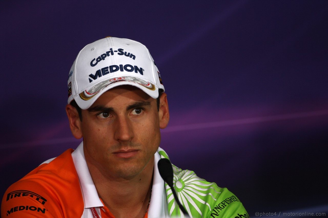 GP CANADA, 09.06.2011- Conferenza Stampa, Adrian Sutil (GER), Force India F1 Team, VJM04 