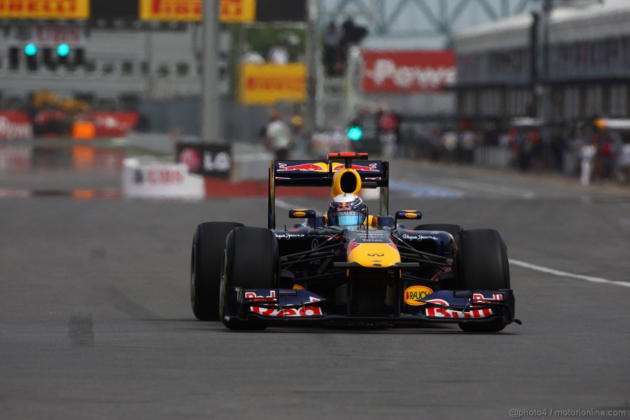 GP CANADA, 11.06.2011- Prove Libere 3, Sabato, Sebastian Vettel (GER), Red Bull Racing, RB7 