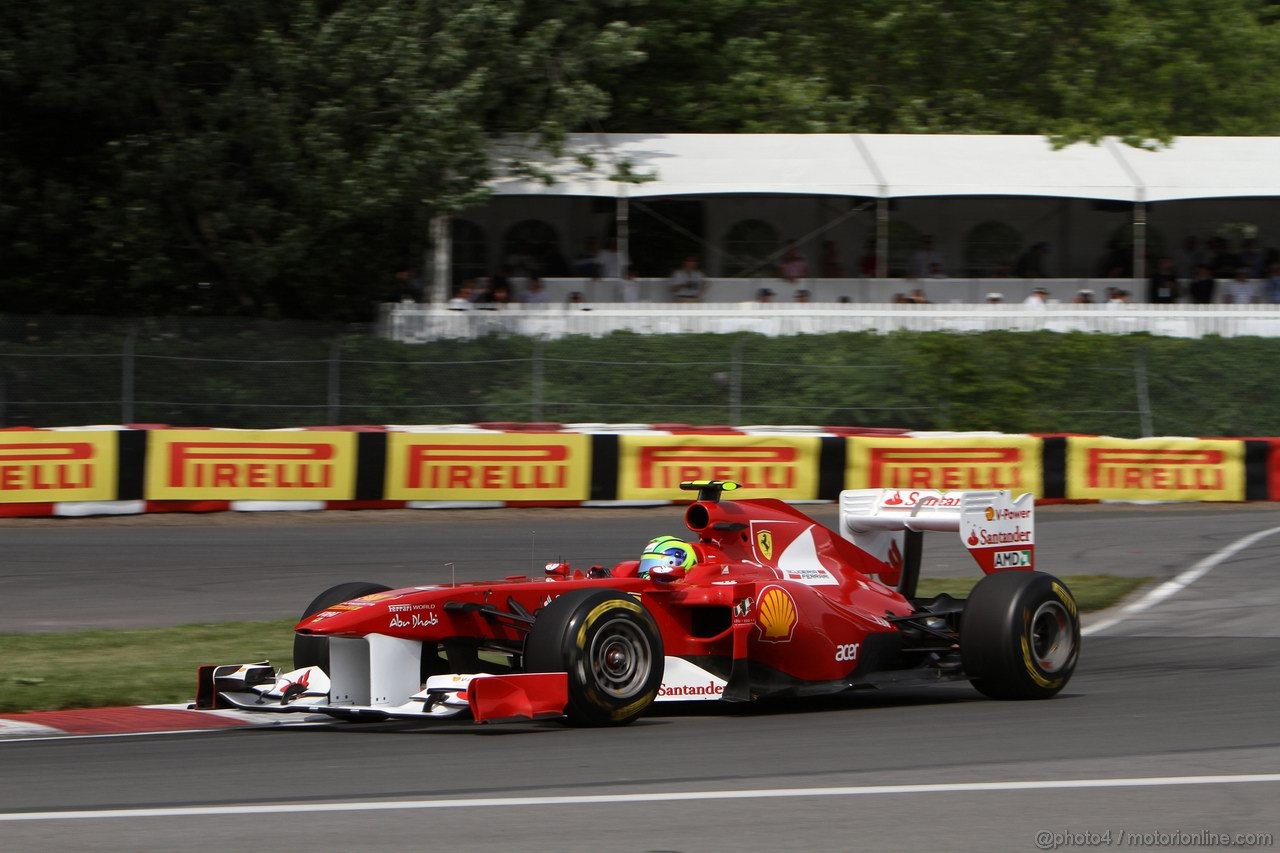 GP CANADA, 11.06.2011- Prove Libere 3, Sabato, Felipe Massa (BRA), Ferrari, F-150 Italia 