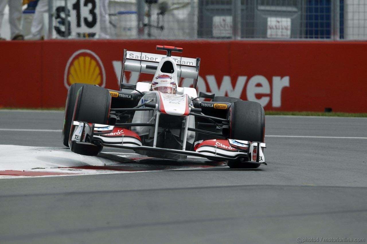 GP CANADA, 11.06.2011- Prove Libere 3, Sabato, Kamui Kobayashi (JAP), Sauber F1 Team C30 