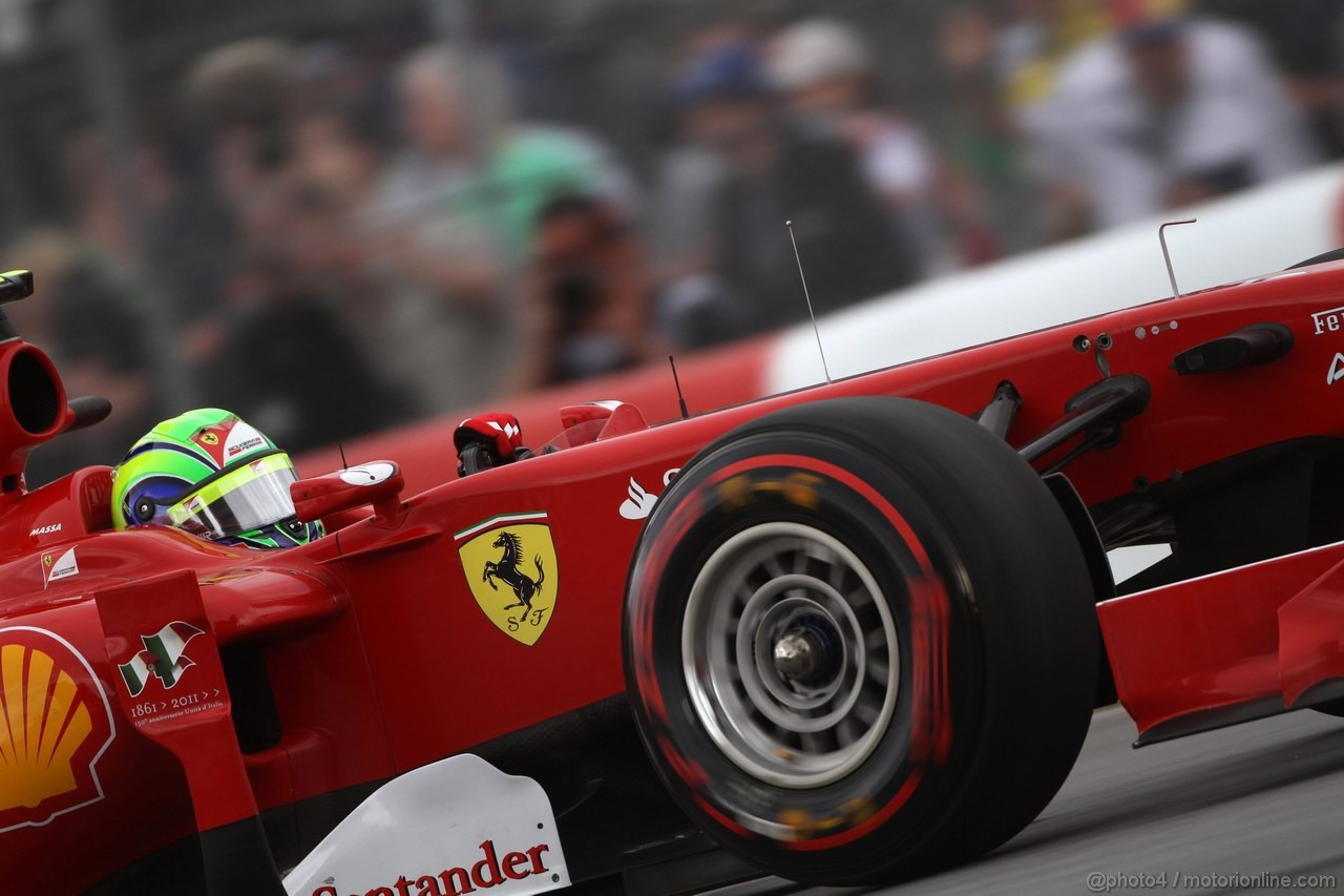 GP CANADA, 11.06.2011- Qualifiche, Felipe Massa (BRA), Ferrari, F-150 Italia 