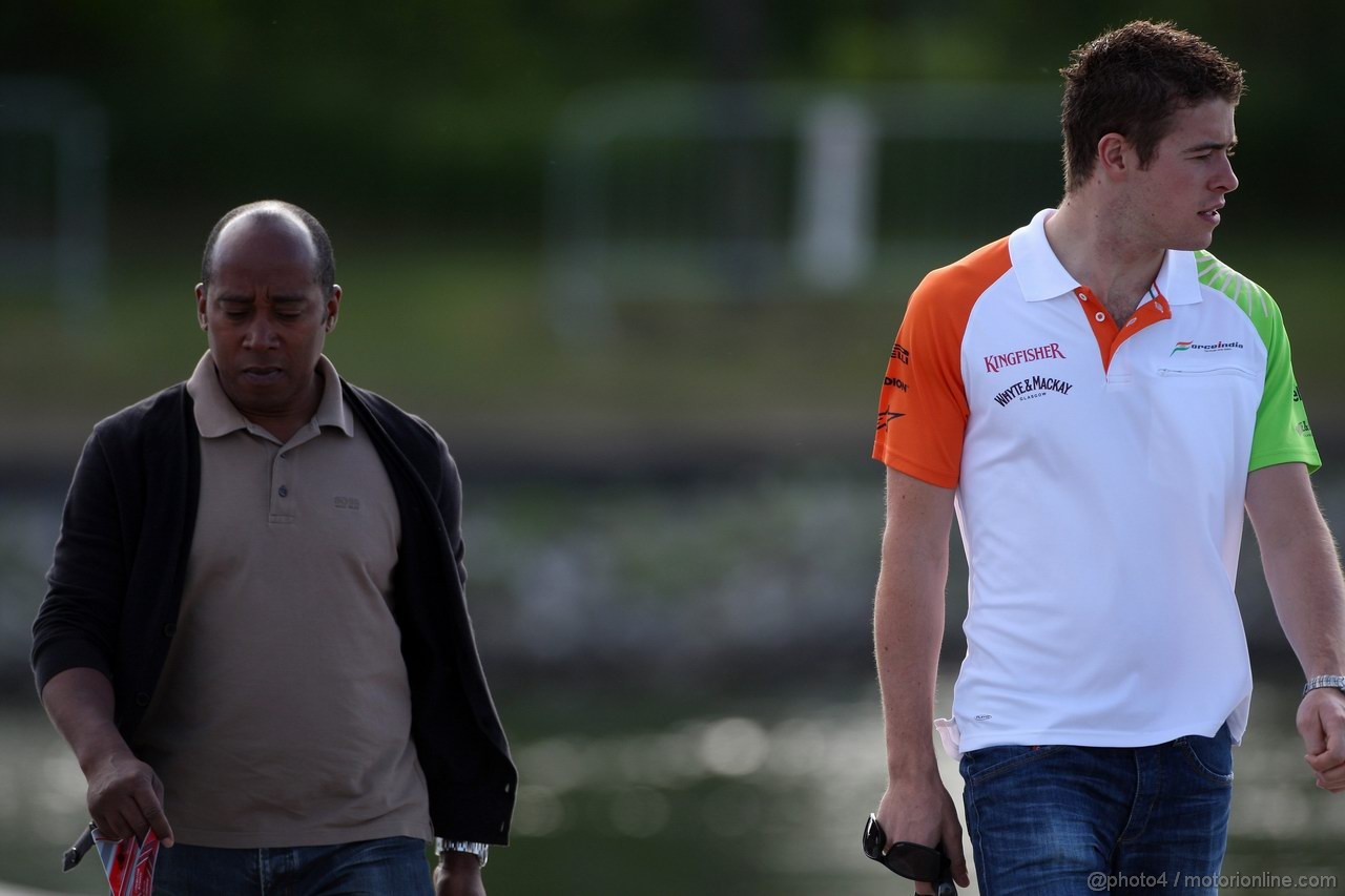 GP CANADA, 10.06.2011- Paul di Resta (GBR) Force India VJM04 e his manager Anthony Hamilton (GBR)