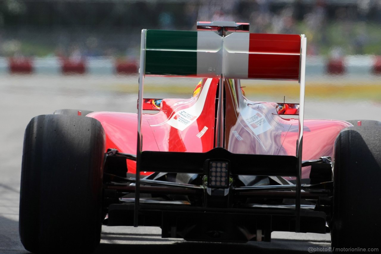 GP CANADA, 10.06.2011- Prove Libere 1, Venerdi', Fernando Alonso (ESP), Ferrari, F-150 Italia 